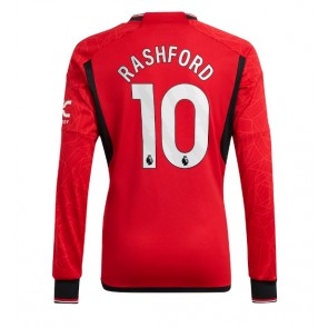 Manchester United Marcus Rashford #10 Replica Home Stadium Shirt 2023-24 Long Sleeve